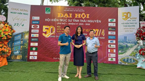 EUROTILE ĐỒNG HÀNH CÙNG ĐẠI HỘI HỘI KIẾN TRÚC SƯ TỈNH THÁI NGUYÊN NHIỆM KỲ 2025-2030